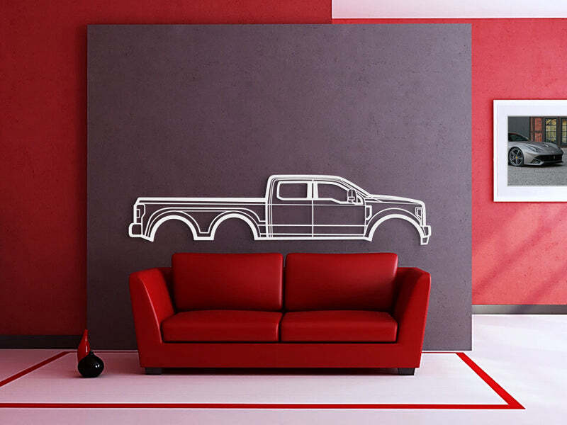 Wall Art Home Decor 3D Acrylic Metal Car Auto Poster USA 2017 F-550 6x6