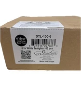 Stonebriar 6 Hour Long Burning Unscented Tea Light Candles, In White Pack Of 100