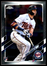 2021 TOPPS CHROME UPDATE #USC69 TREVOR LARNACH ROOKIE CARD MINNESOTA TWINS/RC. rookie card picture