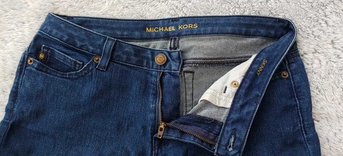 Michael Kors Size 4 Women Denim Skinny Blue Cropped Jeans Inseam 21.5" Med Wash - Picture 3 of 11