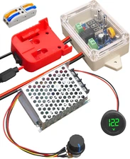 Power Wheel Adapter Kit Fit for Milwaukee M18 18V Battery with Voltage Regulator