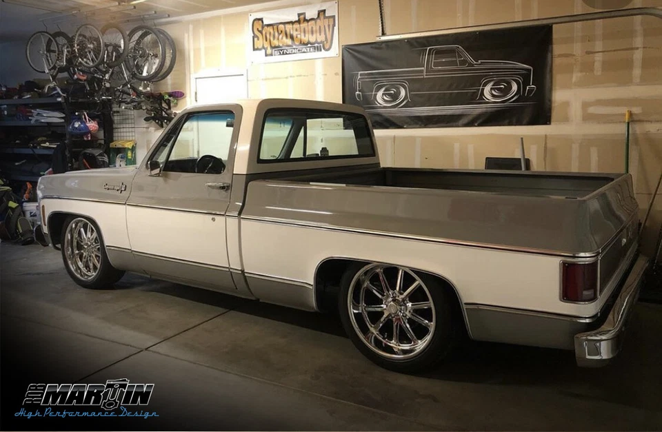 Camiseta carrocería cuadrada Chevy GMC Truck 73-87 Chevrolet C10 81 82 83 84 85 86 87 Foto 4 de 4