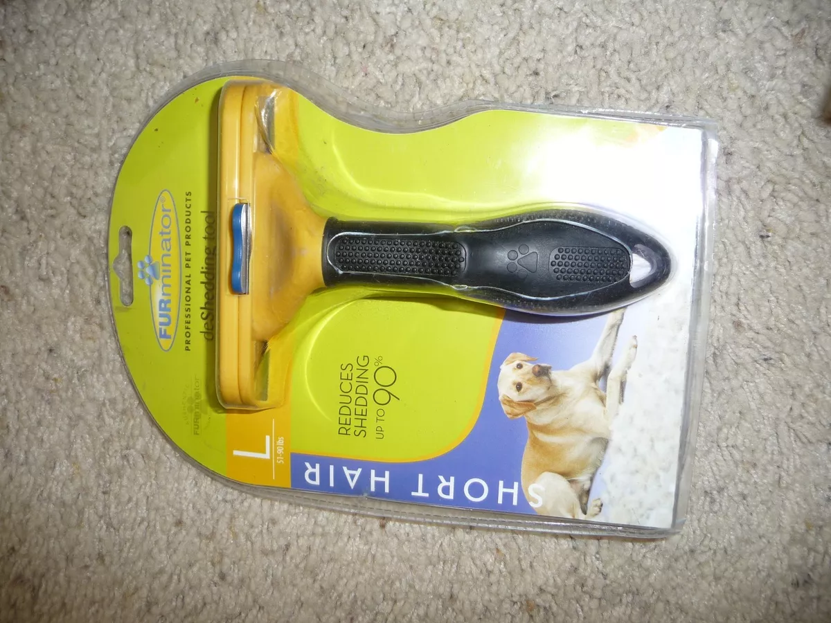 FURminator Long Hair deShedding Tool for Dogs, Short Hair (Large)