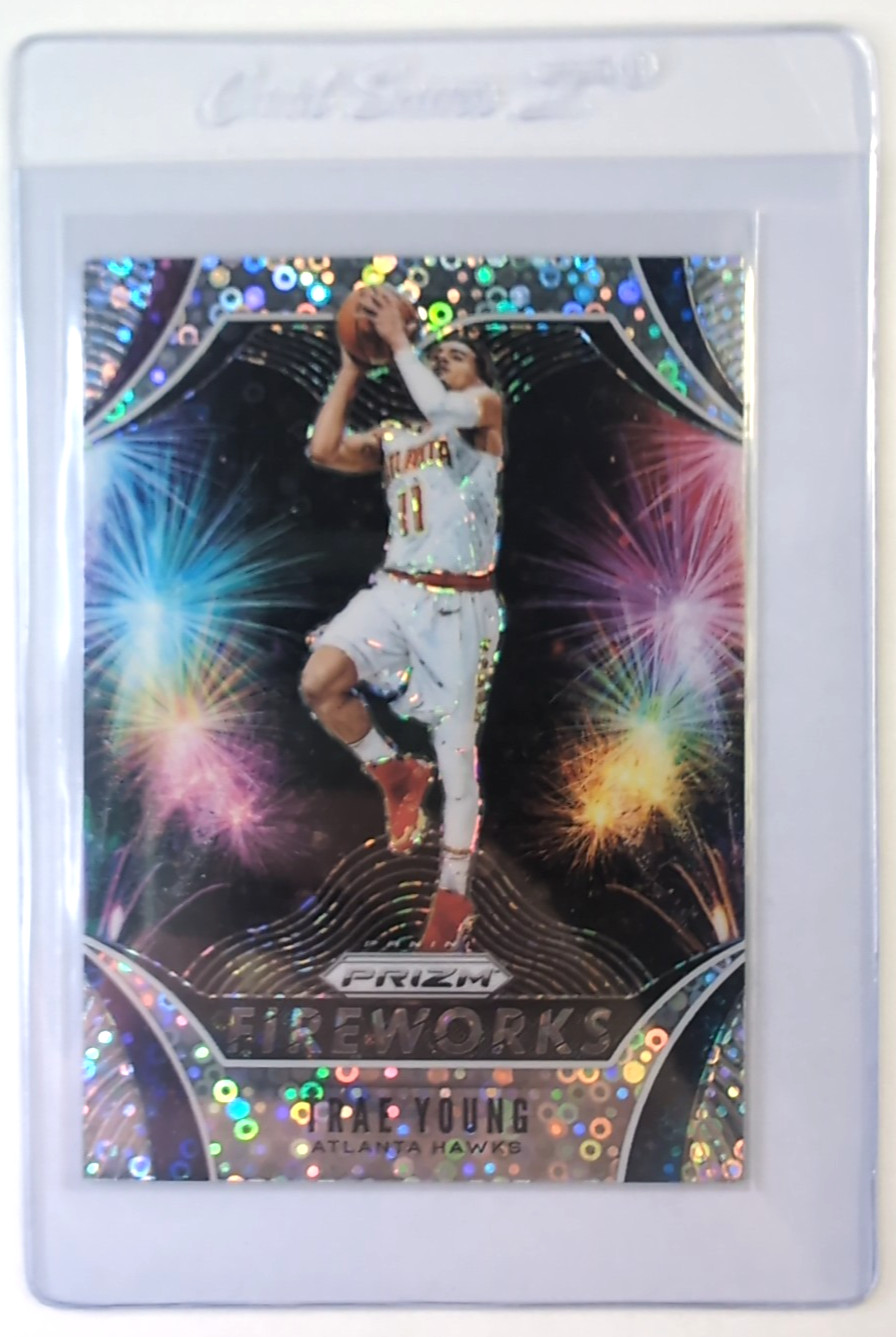 2019-20 Prizm FIREWORKS SILVER Disco TRAE YOUNG #25 GSC Gem Mint 10, Quick Grade