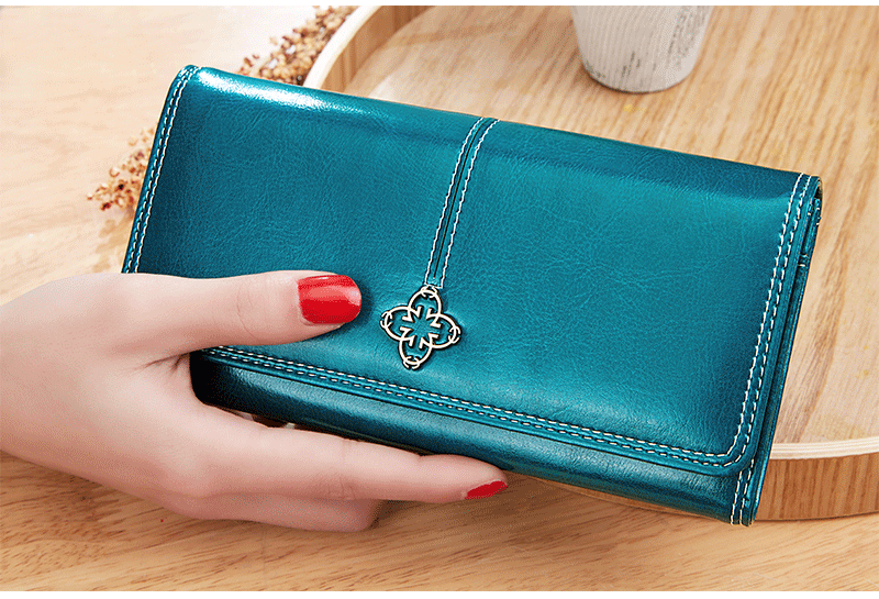 Ladies Leather Wallet Long Purse Phone Card Holder Case Clutch Large