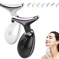 LED Facial Massager Skin Tightening Device EMS Ion Beauty Tool Wrinkle Reducer