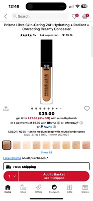 Givenchy Prisme Libre Skin-Caring Concealer N385 SHIPS ASAP