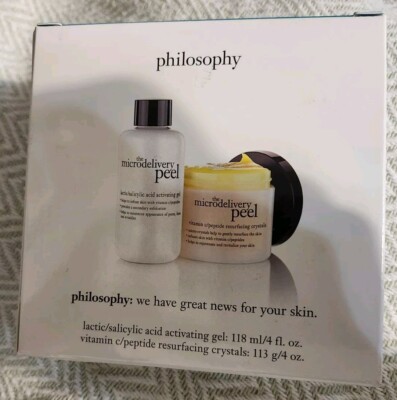  Philosophy The Microdelivery Peel System 4 OZ EACH - NEW IN BOX  -  BIG  SIZE!