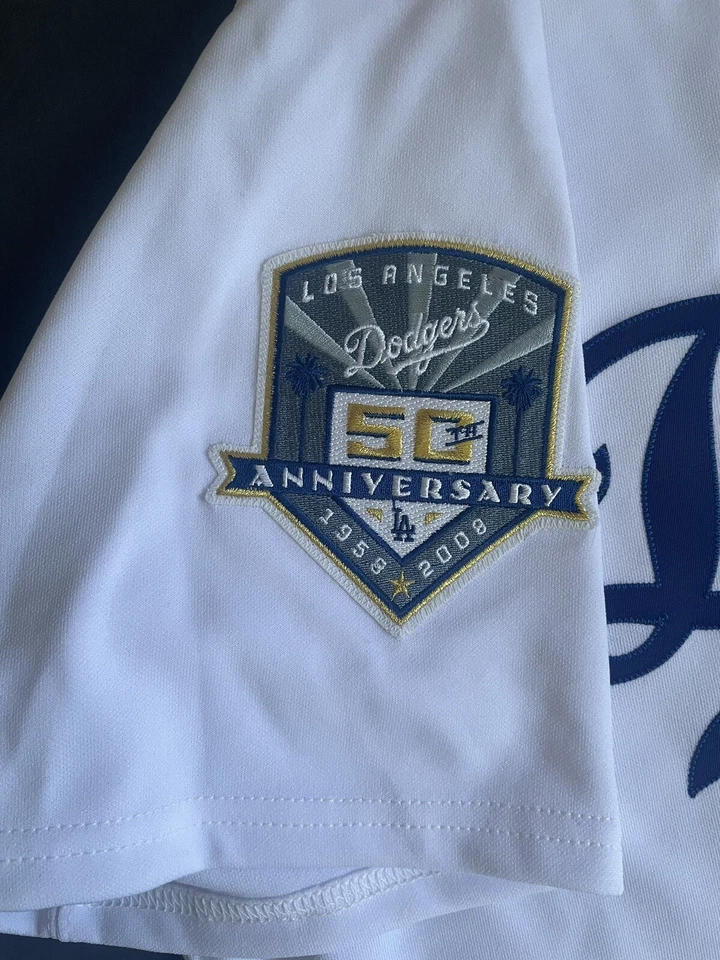 Majestuosa Jersey Firmada por Matt Kemp Dodgers Certificado de Autenticidad UD Cubierta Superior 50 Aniversario Foto 4 de 4