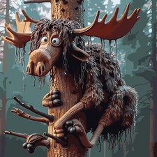 Paint by Numbers Kit for Adults Beginner, Deer Adult Paint by Number Kits on Can