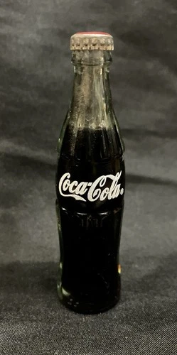 Coca-Cola Coke Miniature Glass Bottle Vintage Reproduction Christmas 1935