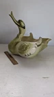 Vintage Hull Art Pottery #69 LARGE Swan Planter Green Chartreuse 1950's EUC