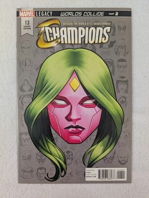 Marvel Champions #13 Mike McKone 1:10 Variant Viv Vision Marvel Legacy 2017 NM-