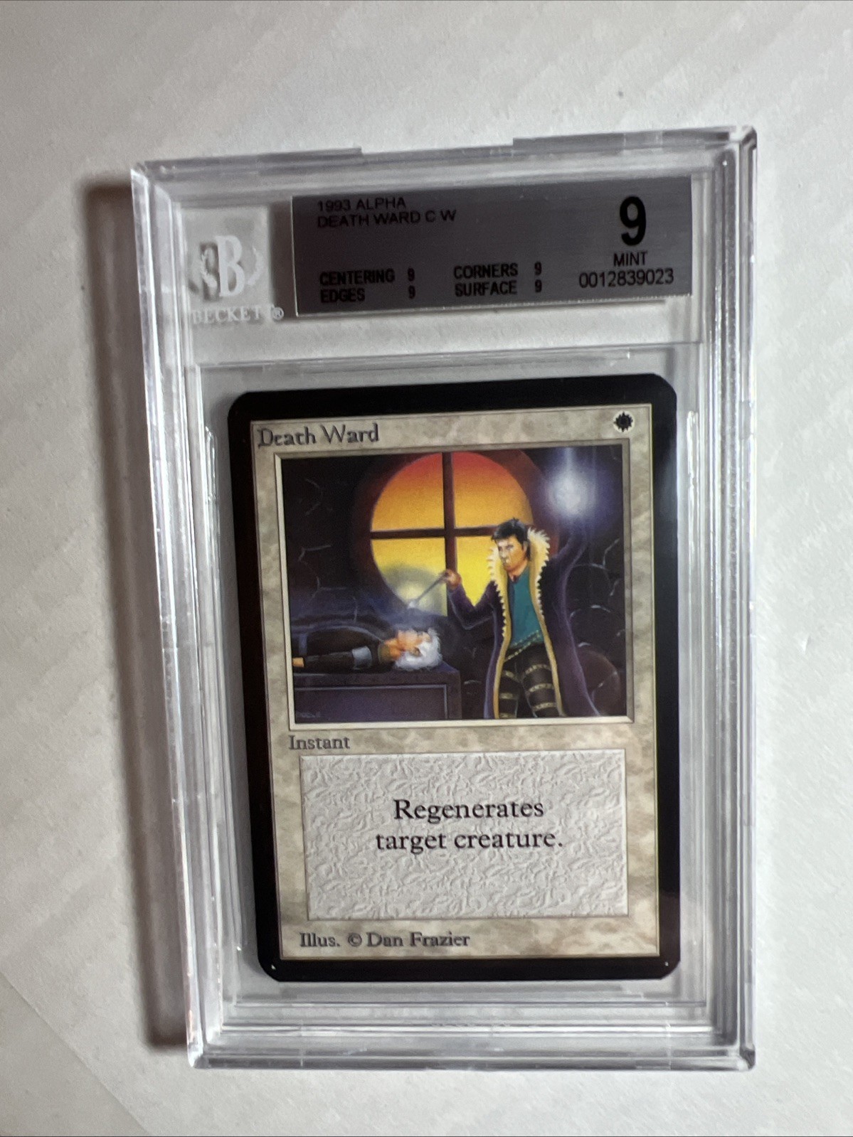 MTG Alpha Death Ward BGS 9 Quad Mint  (all Mint sub grades) 1993