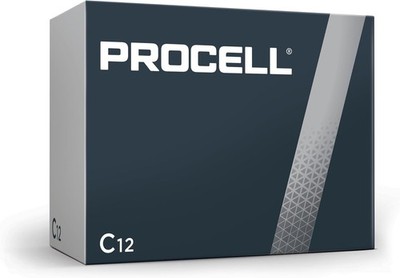 Duracell Procell Alkaline Batteries C 12 Pack/Box Exp. 2032