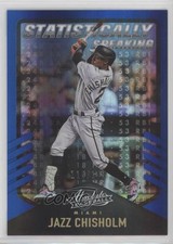 2022 Panini Absolute Statistically Speaking Spectrum Blue /149 Jazz Chisholm 9o3