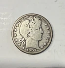 1907 O Barber Half Dollar Good Condition - Clear Details - New Orleans Mint