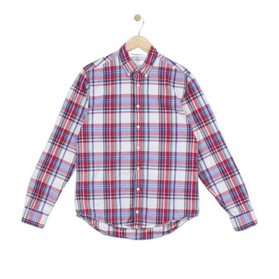 Tommy Hilfiger Plaid Shirt Mens Size M Multicoloured Long Sleeve