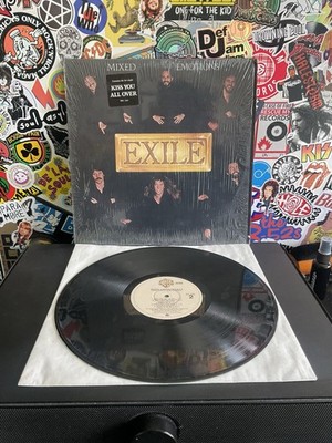 EXILE Mixed Emotions VG+ VINYL W/HYPE STICKER 