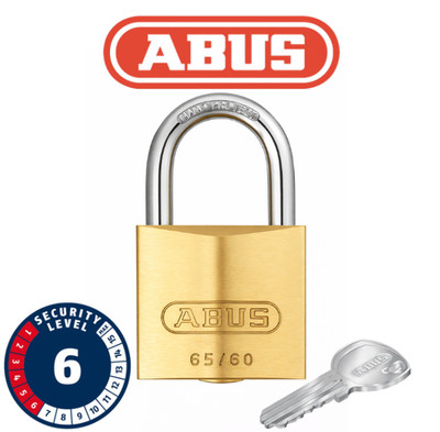 ABUS 65/60 Vorhangschloss 60mm Level 6 NANO PROTECT gleichschließend KA6601