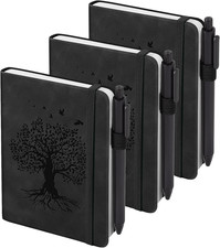 3 Pack Pocket Notebooks A6 Small Notebook Total 360 Pages 100 GSM