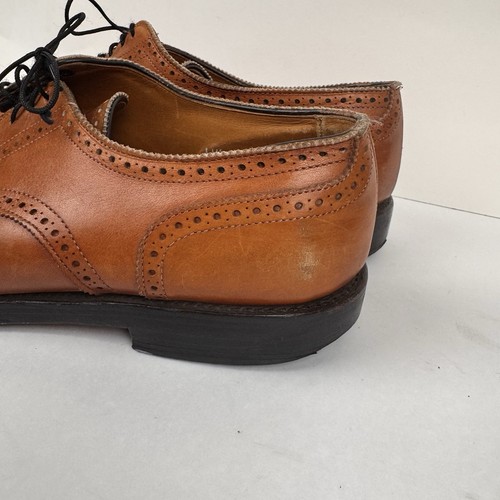 Allen Edmonds "Sanford" Brown Leather Oxfords Cap Toe Shoes, Size 11.5 D, EUC! - Bild 5 von 14
