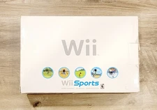 Nintendo Wii White Console System Complete In Box Wii Sports NO Game 