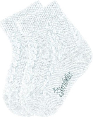 Sterntaler 2 Paar Kinder Socken Kindersocken Zopfmuster Dp Socken,Weiß, 27-30 EU