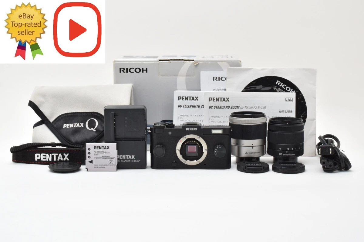 291 Shots[MINT]Pentax Q-S1 Black Digital Camera 5-15 15-45 02 06