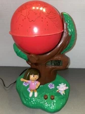 Rare 2005 Nick Jr.Dora The Explorer & Boots Tree Alarm Clock & Night Lite Works!