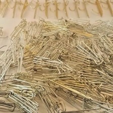 200 Plus Lot of Assorted Metal Drapery Curtain Hooks