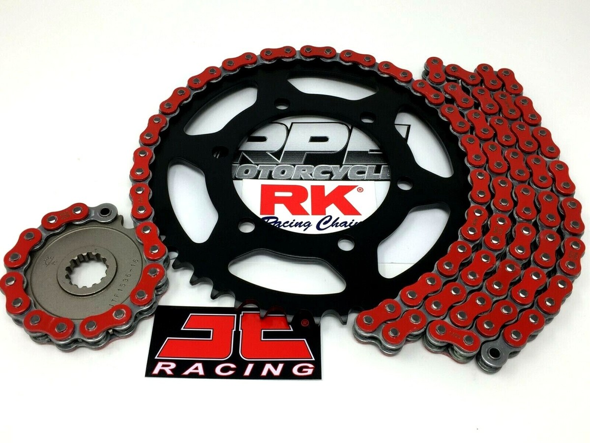 キキ姫様4点セット Suzuki DRZ400sm 2005-2024 Colors RK Racing X-Ring Chain and Black