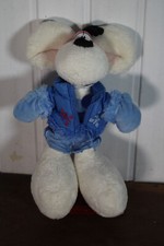 Diddl Plüschtier 28 cm Jacke blau Winter + Fäustlinge Handschuhe