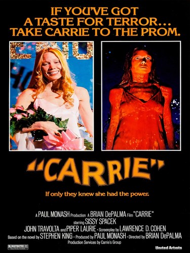 Carrie Movie NEW METAL SIGN: Horror Theme - Sissy Spacek, John Travolta - 第 1/1 張圖片