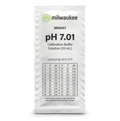 Milwaukee M10007 pH 7.01 Calibration Solution Sachet (20 ml)