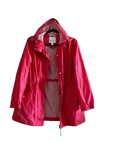 Charter Club Mujer Chaqueta de Lluvia Corta Impermeable Embalable EE. UU. Talla PM Foto 2 de 4