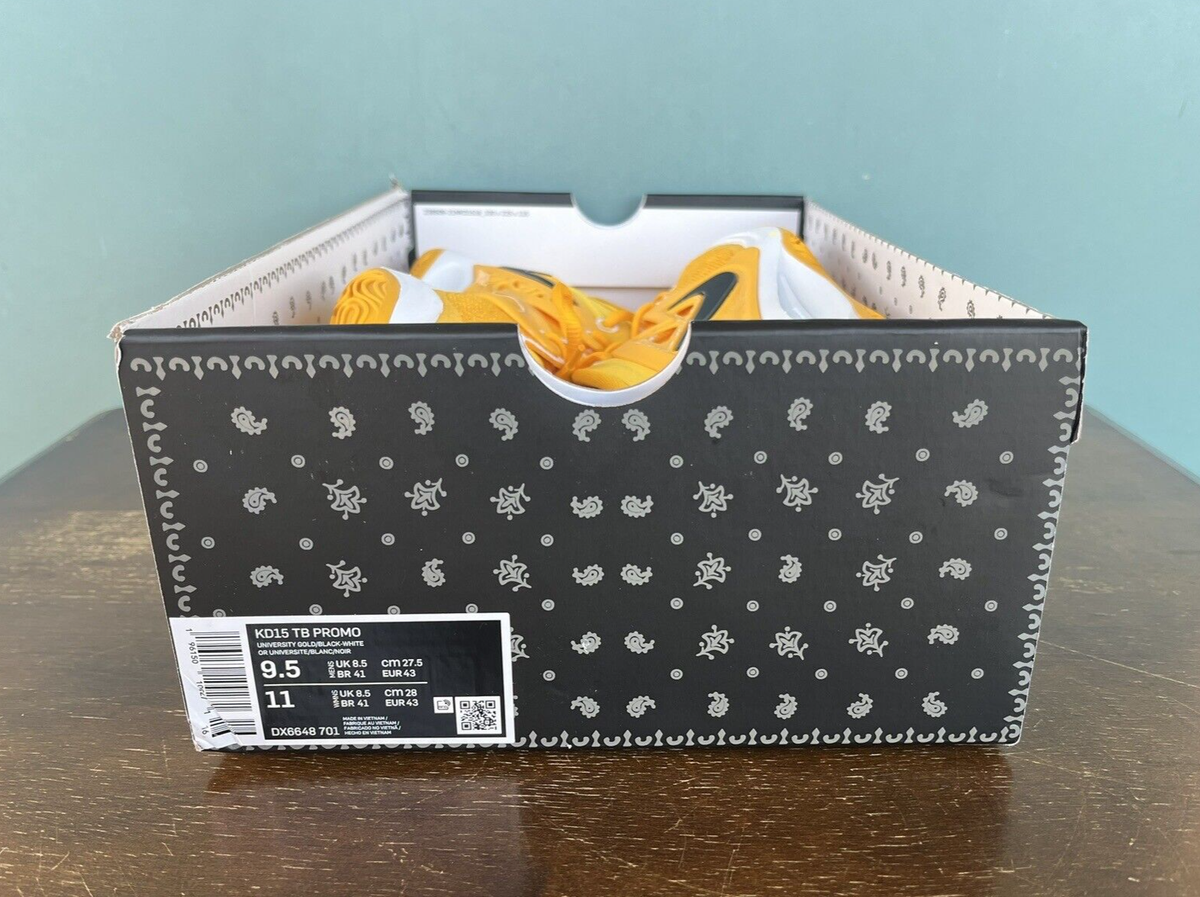 Nike KD 15 TB Promo University Gold Basketball Shoes Men display picture 2