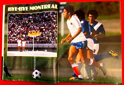 Magazine Onze N°8 1976 - JO Montréal - Platini + Poster France RDA