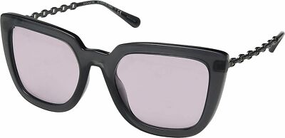 Coach Black and Pink Sunglasses with Case COACH® | Signature Oversized Rectangle Sunglasses main image 2