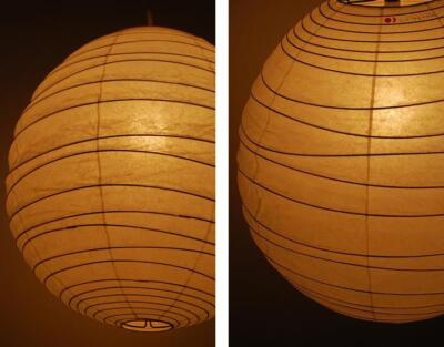 Isamu Noguchi Akari 40DL Pendant lamp Shade w/metal flame only 100