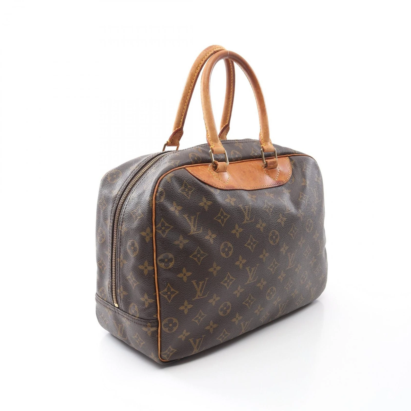 LOUIS VUITTON（LV） Borsa a mano Louis Vuitton Deauville Bowling Vanity M47270 Monogram pelle marrone LV