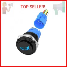 DaierTek Horn Button 12V Marine Horn Button 16MM Momentary Push Button Switch St
