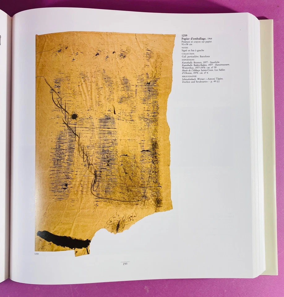 Antoni TAPIES - Catalogue raisonné - volume 2 : 1961 - 1968 - Comme neuf - Photo 3/4