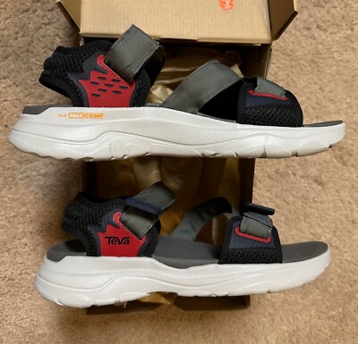 NEW TEVA men\'s zymic sandal in grey / red Teva Men main image 4