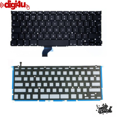 Original Apple Macbook Pro 13'' A1502 Retina UK Tastatur 2013-15 Backlight Schrauben
