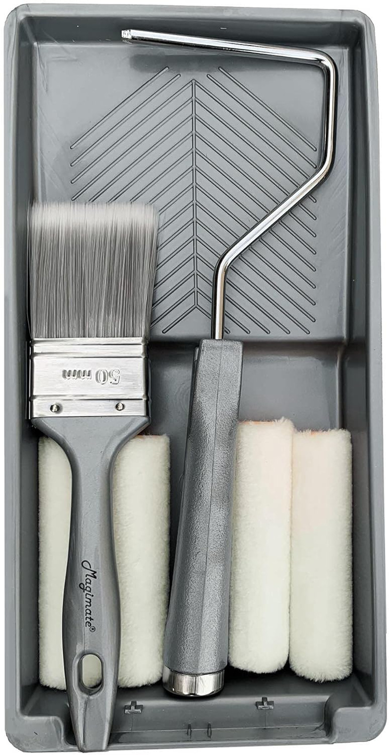 Small Paint Roller Set with Short Nap Roller Covers, 2 inch Paint Brush