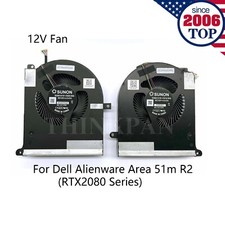 12V New CPU GPU Fan for Dell Alienware Area 51m R2 RTX2080 0TW5Y8 0TPV77 TW5Y8