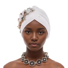 African Women Beanies Hijab Hat Turban Wrap Chemo Cap Muslim Head Scarf Nightcap