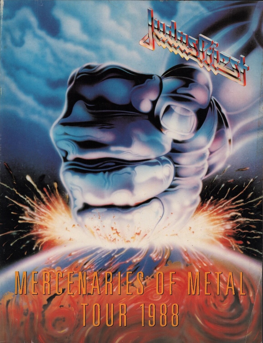 JUDAS PRIEST 1988 MERCENARIES OF METAL TOUR CONCERT PROGRAM BOOK