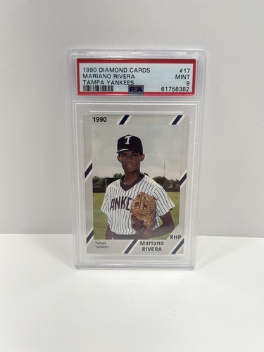 1990 Diamond Cards Tampa Yankees Mariano Rivera #17 PSA 9
